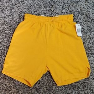 Russell Athletic gold shorts size youth small